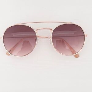 LC LAUREN CONRAD Round Aviator Sunglasses